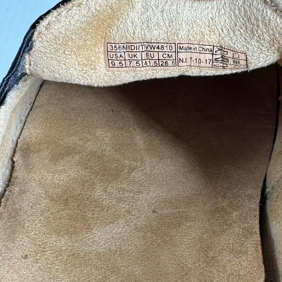 VIONIC Dinora Leather Slip On Sneakers Women's 9.5 Snake Skin Black Suede Casual - Picture 13 of 14